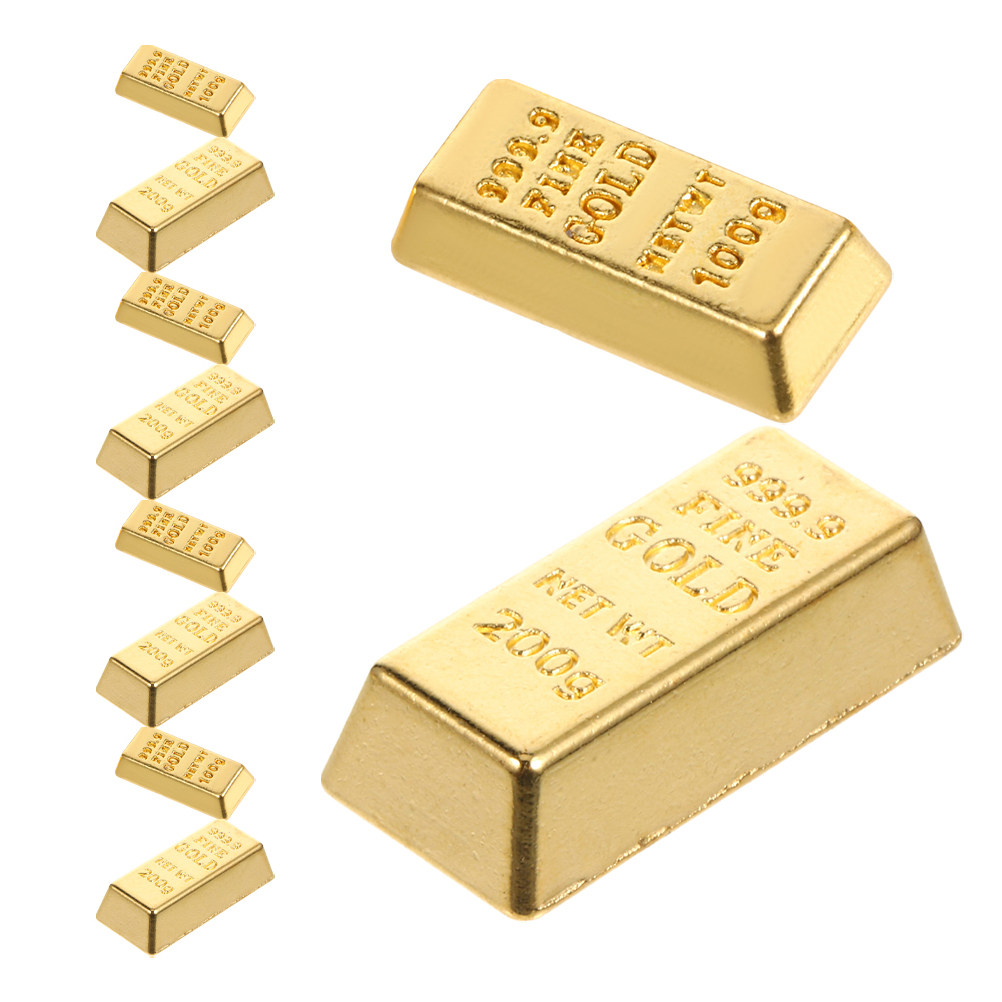 10Pcs Realistic Miniature Gold - Home Decor Simulator ulasan dan harga