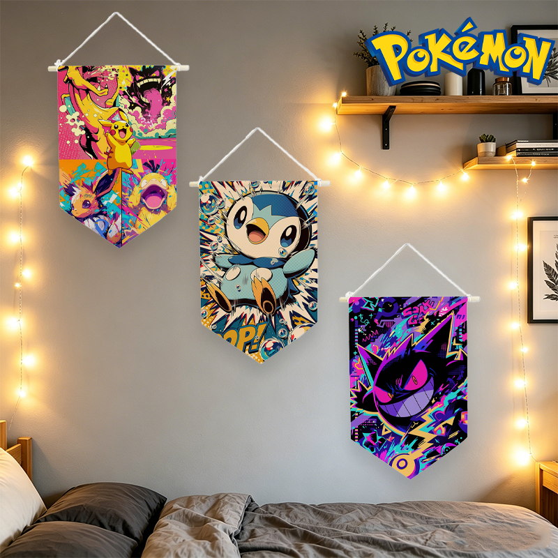 Pokemons Hanging Cloth Anime P - Home Decor Rustic ulasan dan harga