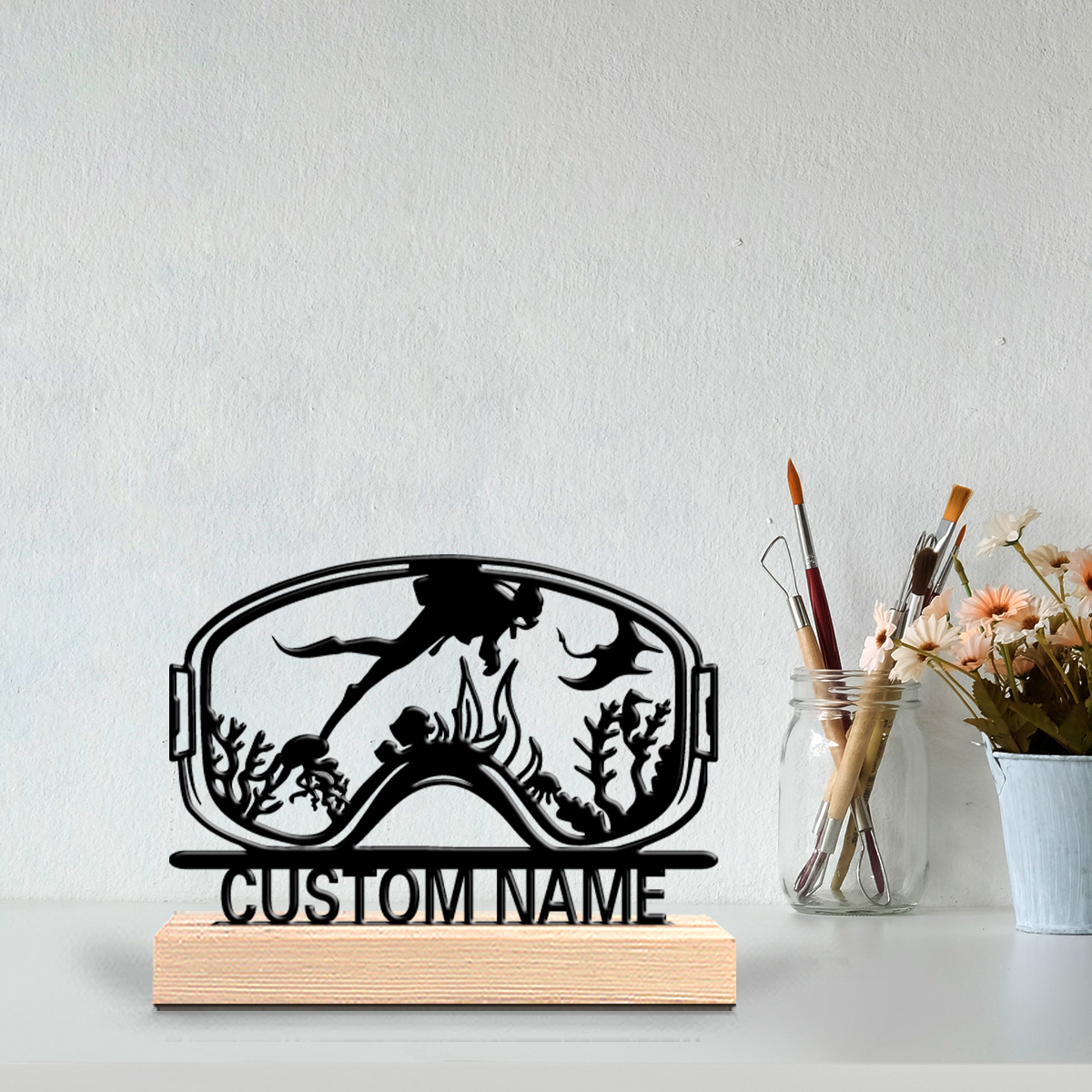 1pc Cute Personalized Custom D - Home Decor Rustic ulasan dan harga