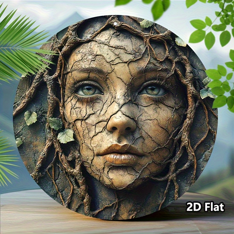2D Flat, Vintage Aluminum Roun - Home Decor Tree ulasan dan harga