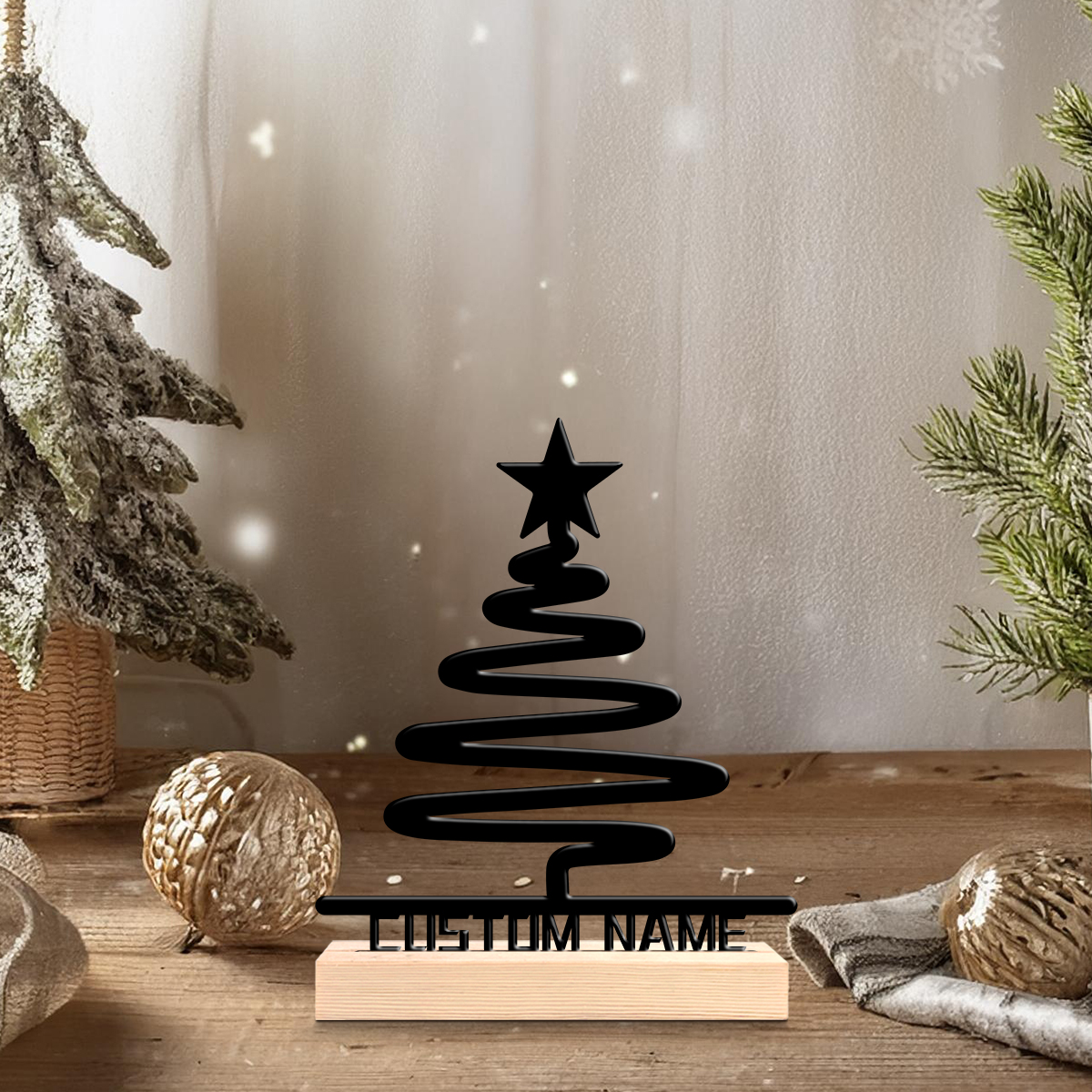 1Pc Custom Name Christmas Tree - Home Decor Tree ulasan dan harga