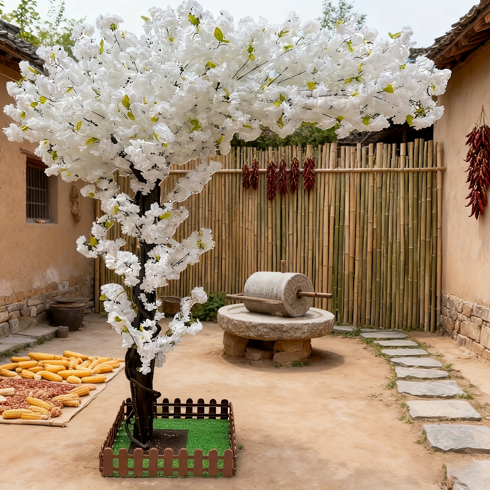 Artificial Cherry Blossom Tree - Home Decor Tree ulasan dan harga