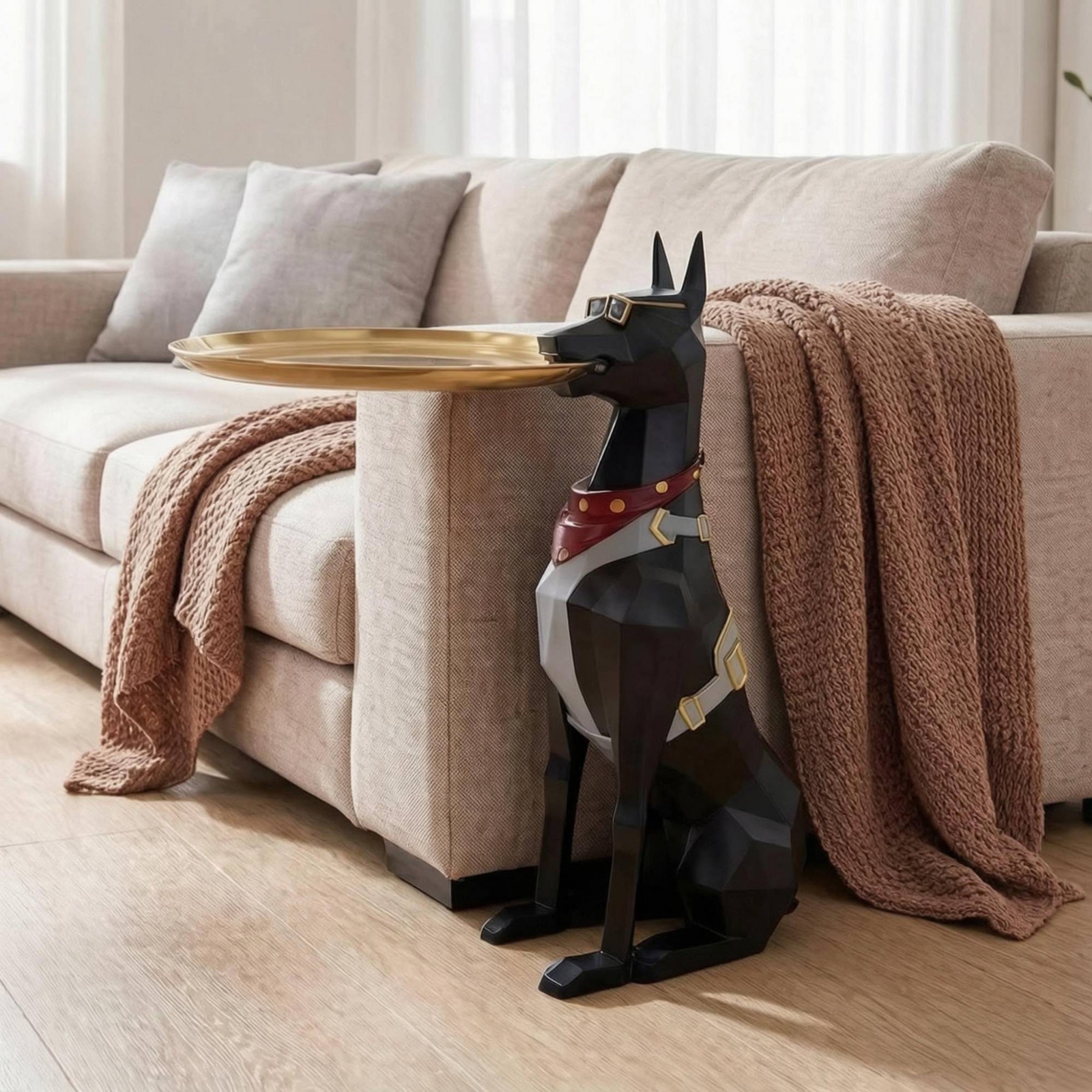 Gentleman Dog Figurine Luxury  - Home Decor Design Ideas ulasan dan harga