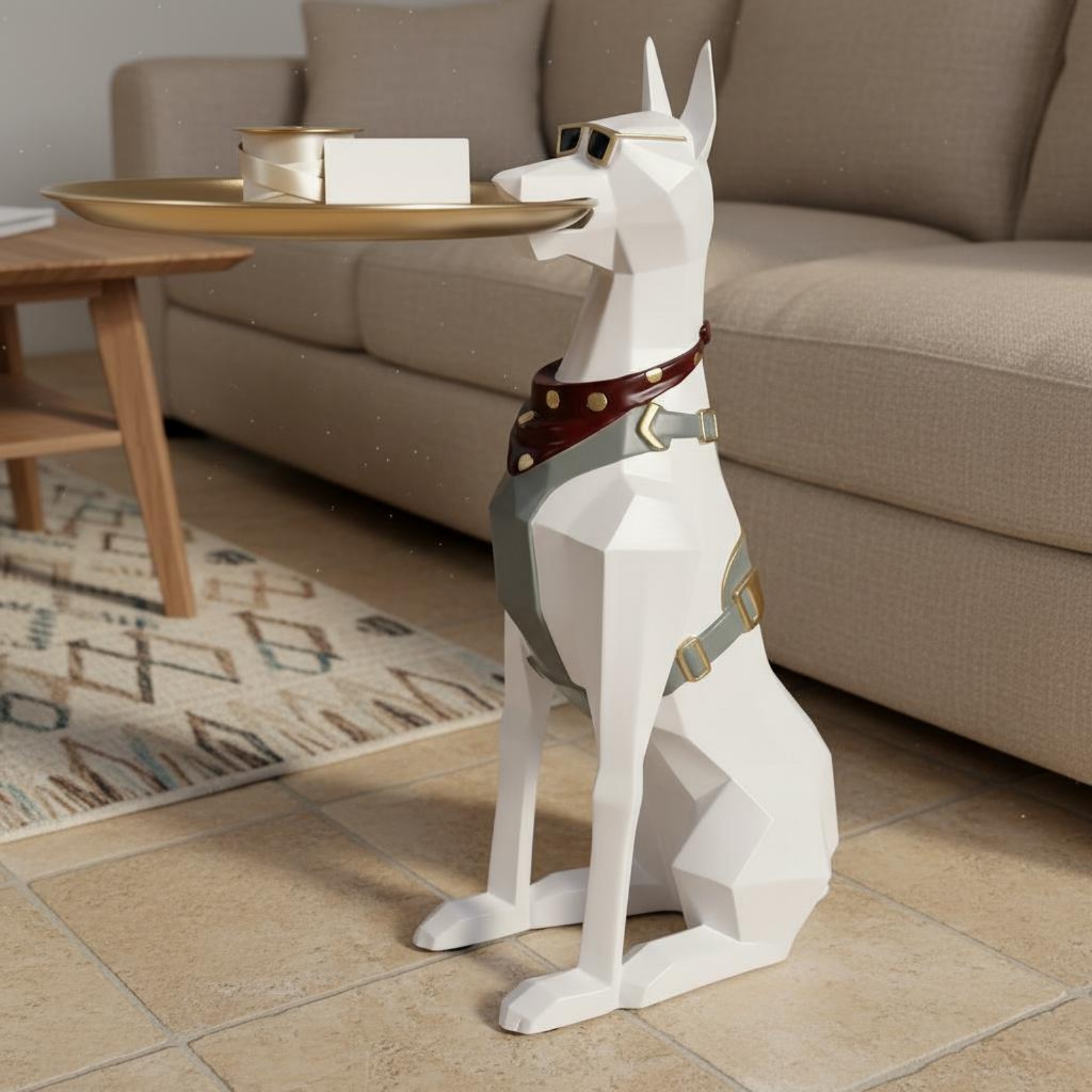 Gentleman Dog Figurine Luxury  - Home Decor Design Ideas ulasan dan harga