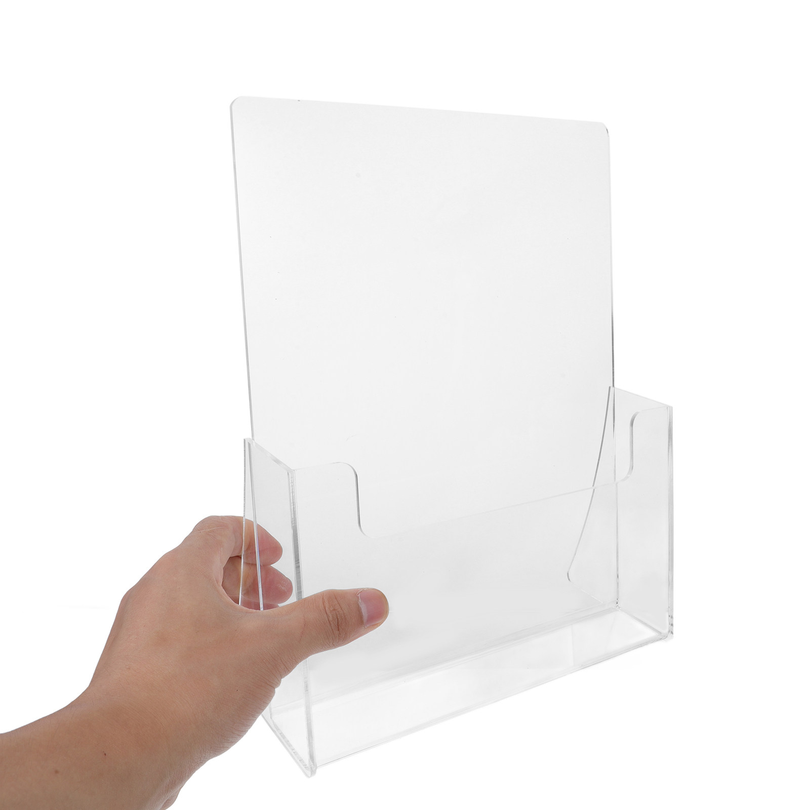 Clear Acrylic Display Stand fo - Home Decor Brochure ulasan dan harga