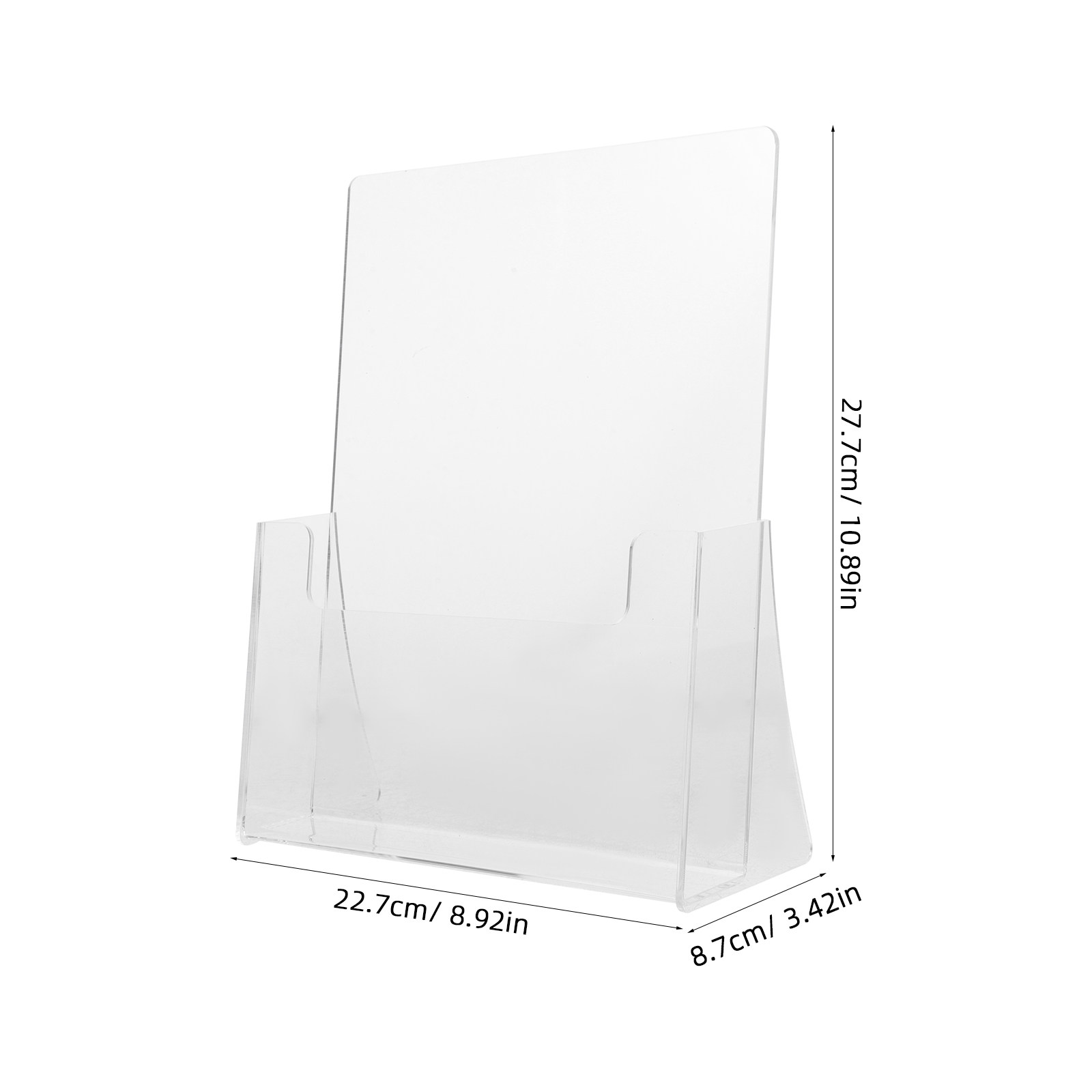 Clear Acrylic Display Stand fo - Home Decor Brochure ulasan dan harga