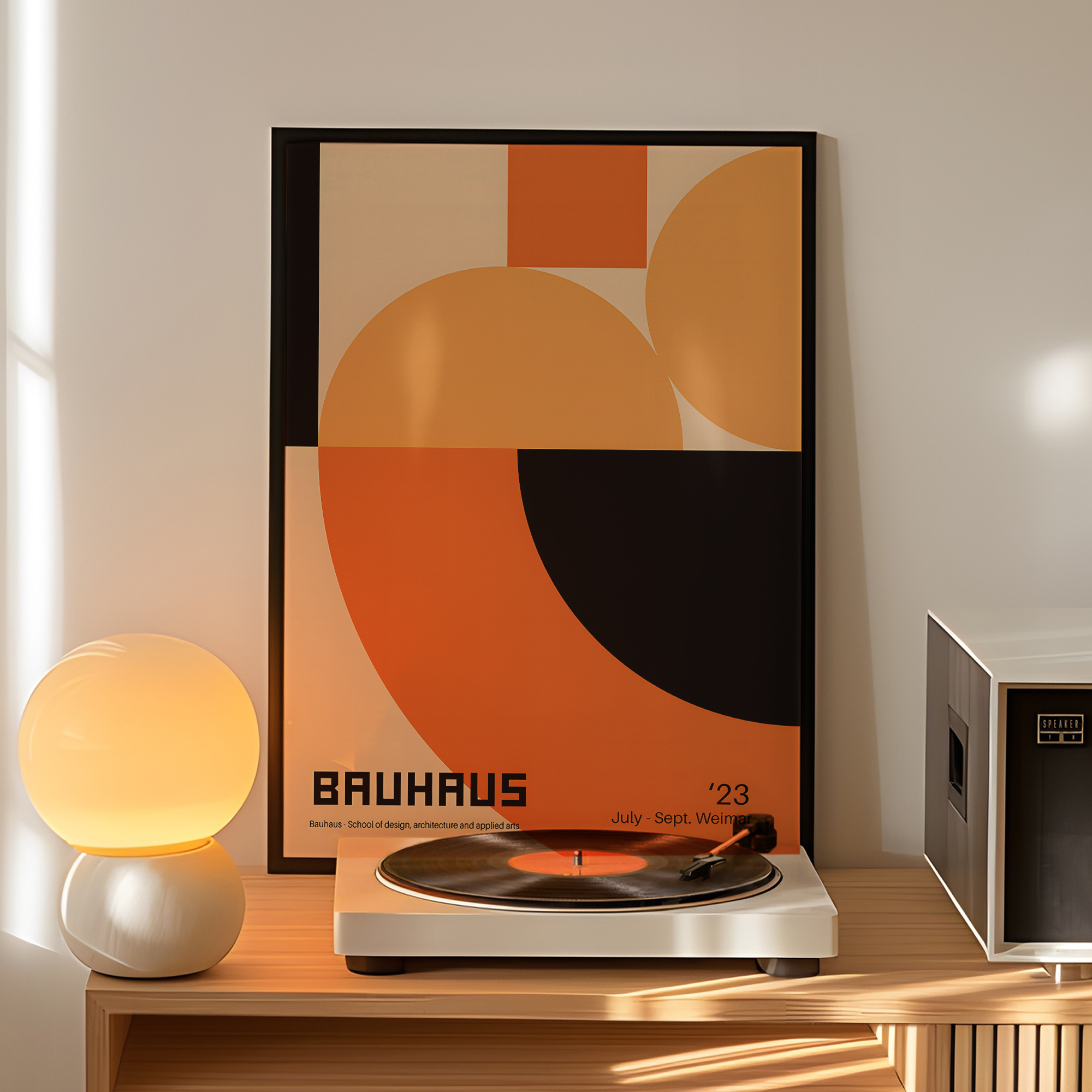Modern Geometry Bauhaus School - Home Decor Aesthetic ulasan dan harga