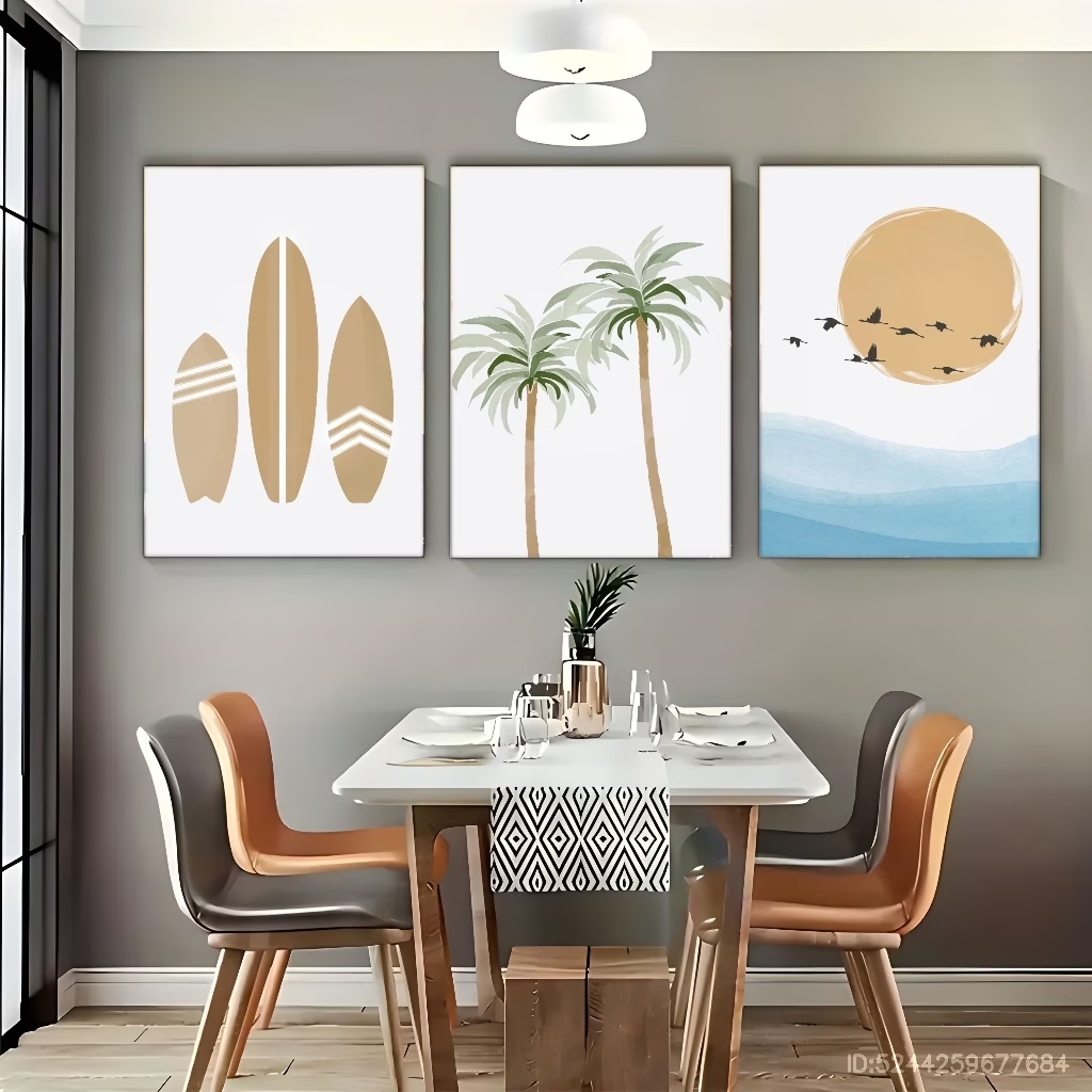 3pcsModern Boho Bird, Sun, Pal - Home Decor Tree ulasan dan harga