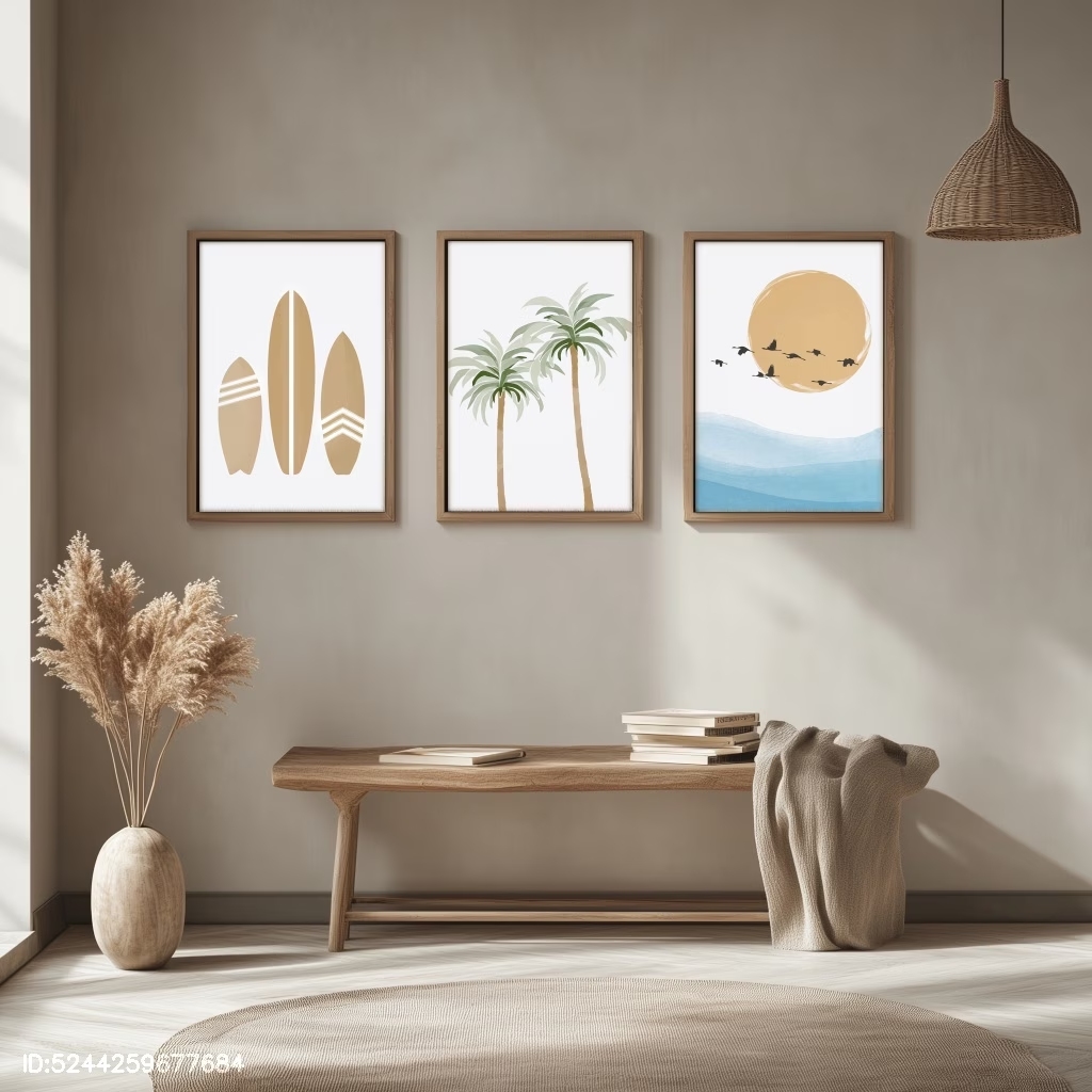 3pcsModern Boho Bird, Sun, Pal - Home Decor Tree ulasan dan harga