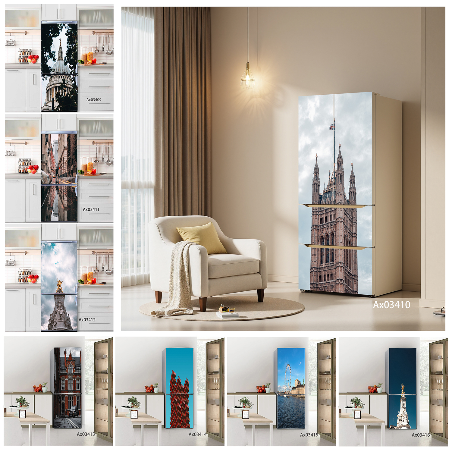 Urban London Street View Fridg - Home Decor London ulasan dan harga
