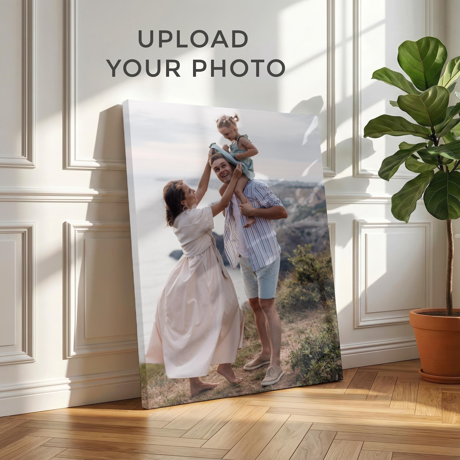 Personalized Photo Canvas, Cus - Home Decor Rustic ulasan dan harga