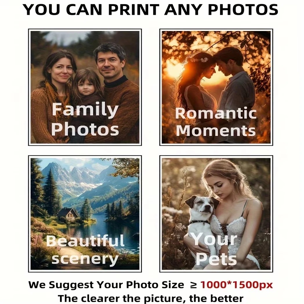 Personalized Photo Canvas, Cus - Home Decor Rustic ulasan dan harga
