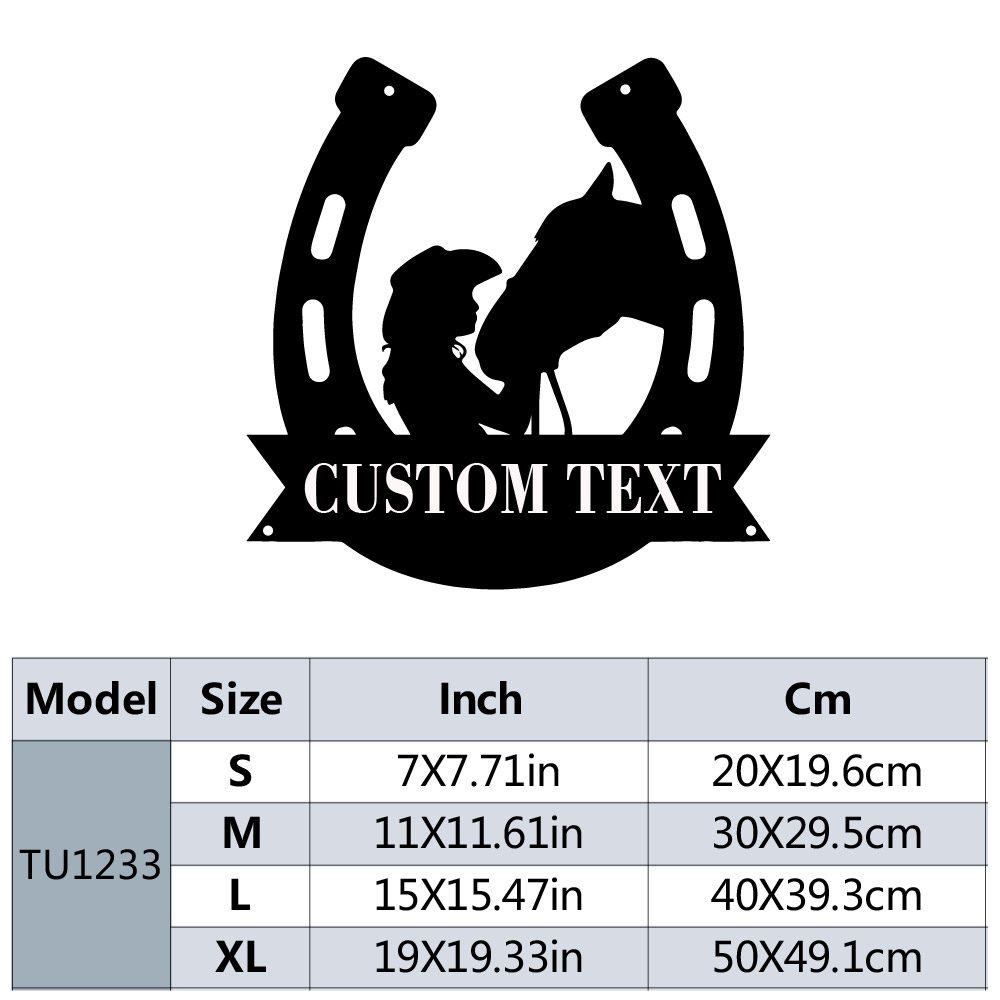 1pc Fashion Customized Horsesh - Home Decor Rustic ulasan dan harga