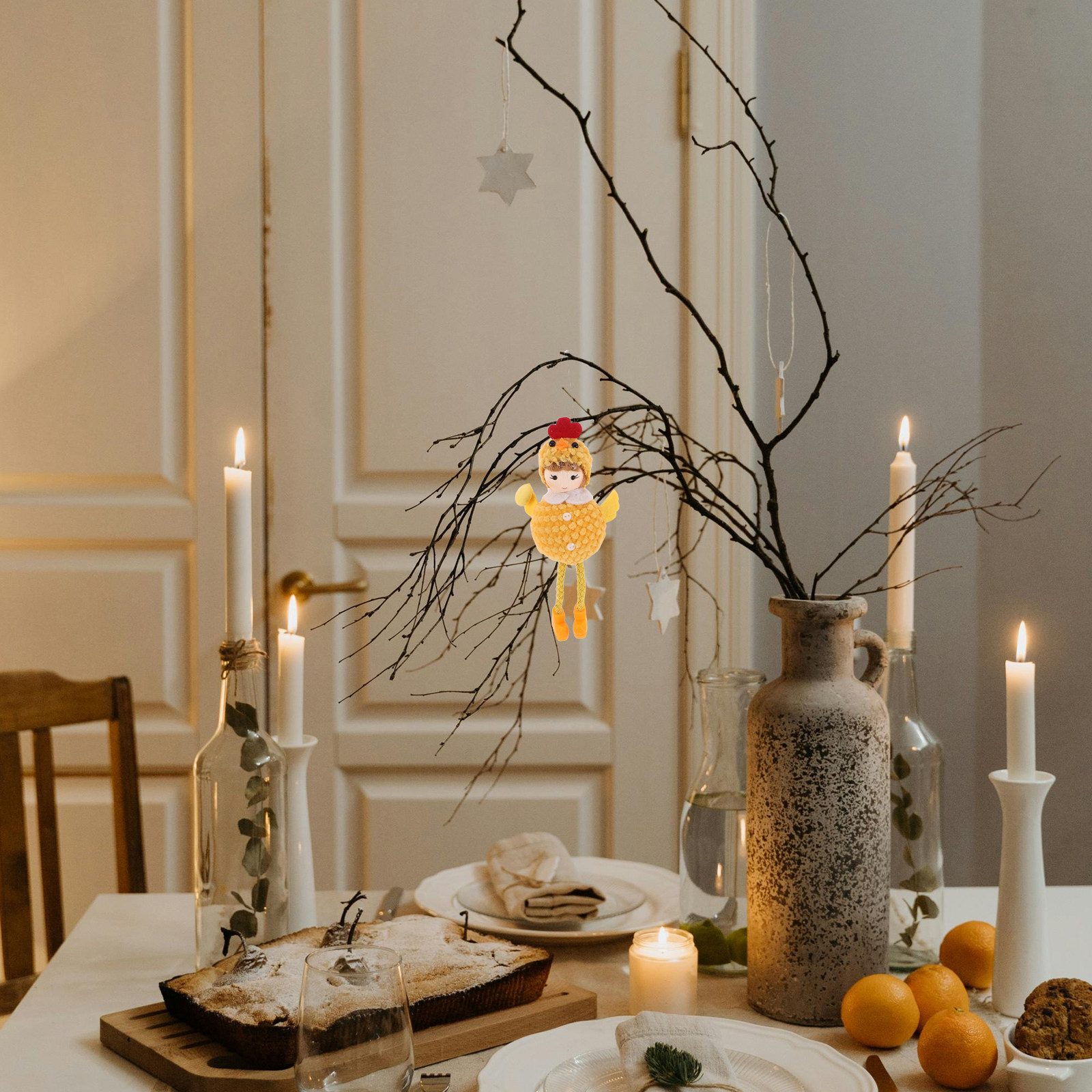 3Pcs Chick Girl Hanging Orname - Home Decor Tree ulasan dan harga