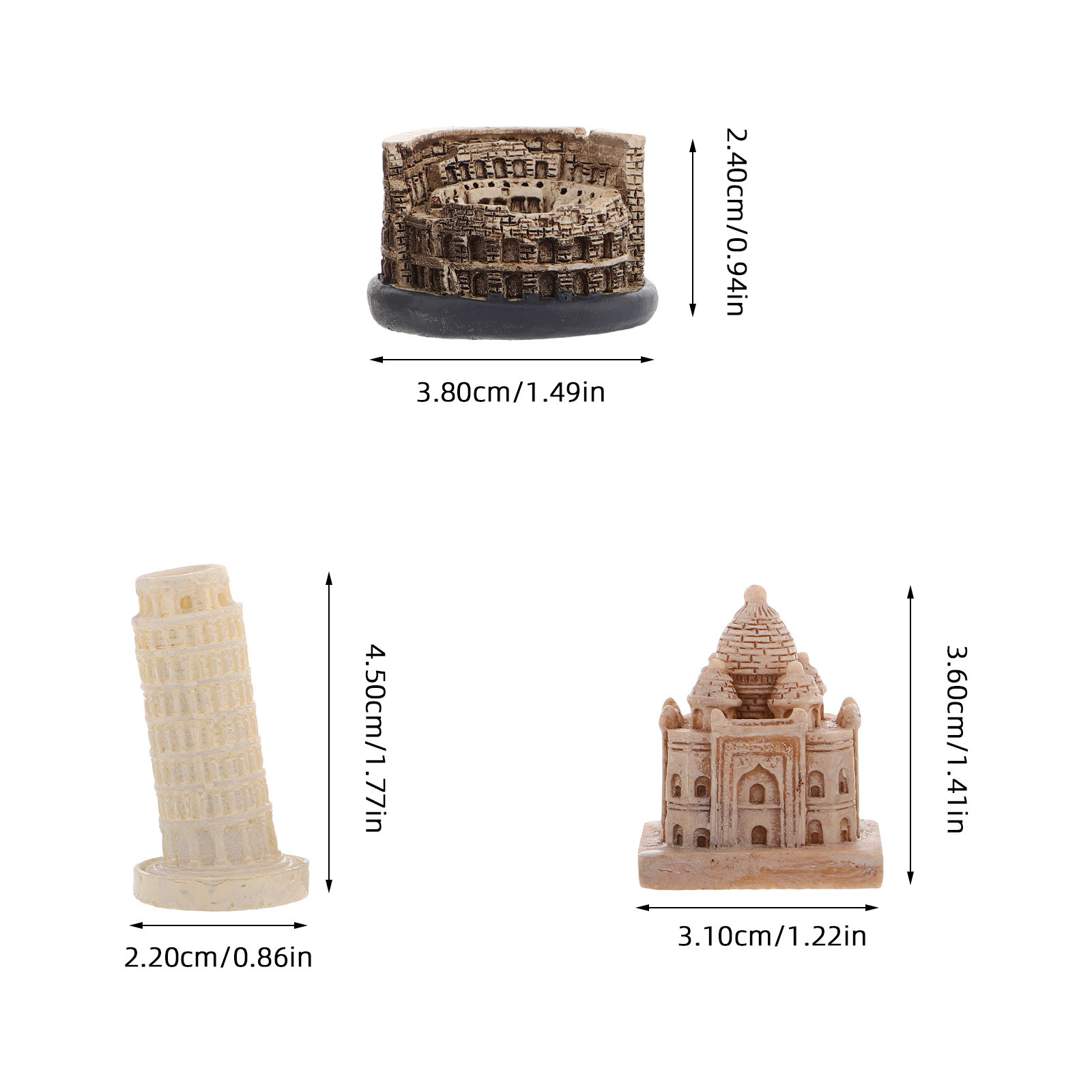 1Set Miniature World Landmark  - Home Decor Statue ulasan dan harga