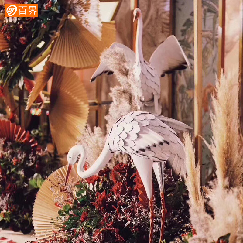 Wrought Iron Red-crowned Crane - Home Decor Simulator ulasan dan harga