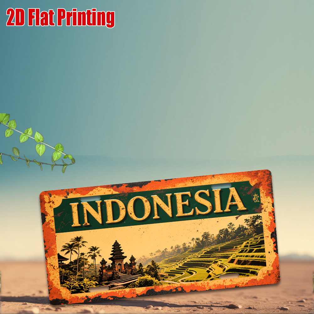 Indonesia Bali Landscape Tin S - Home Decor Indonesia ulasan dan harga