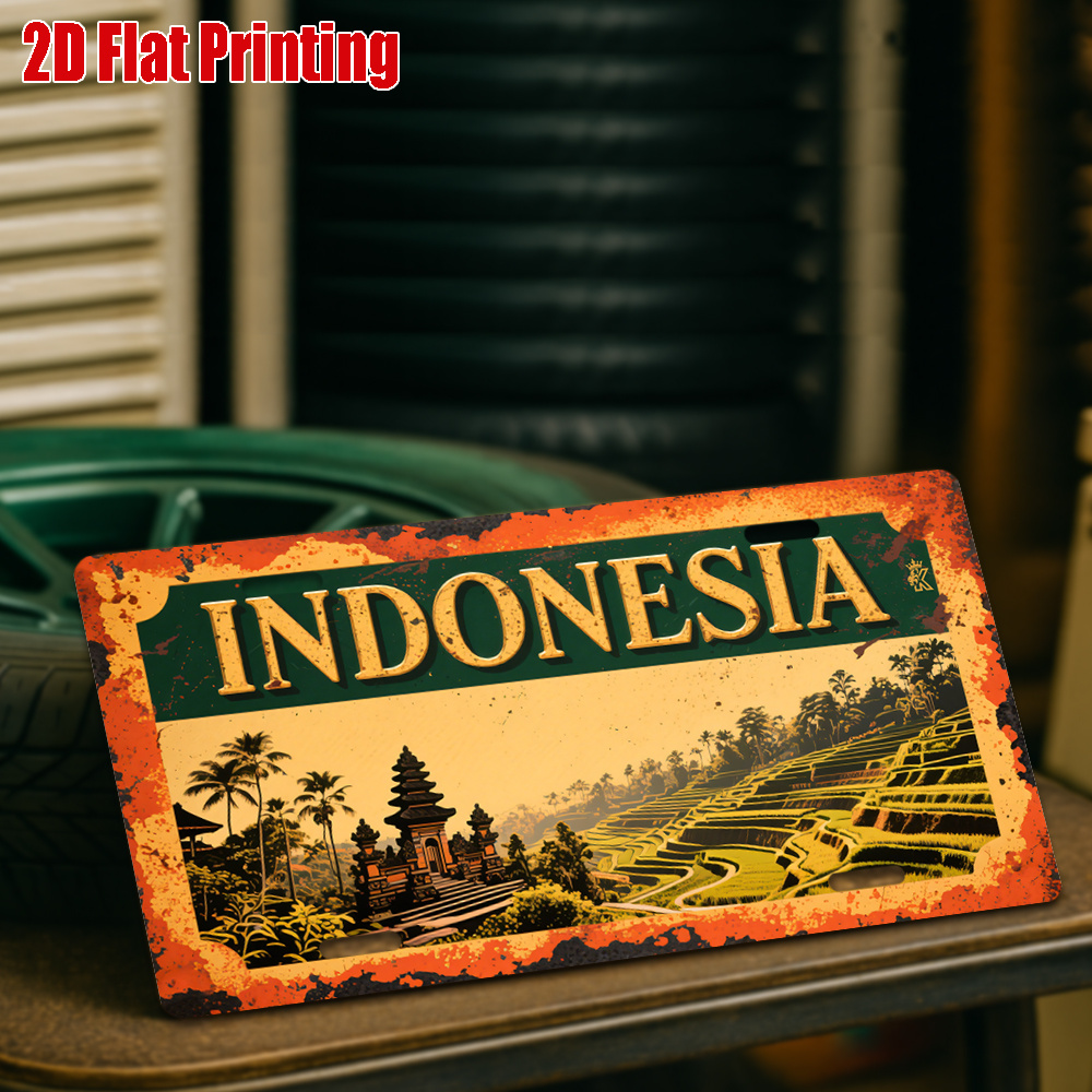 Indonesia Bali Landscape Tin S - Home Decor Indonesia ulasan dan harga