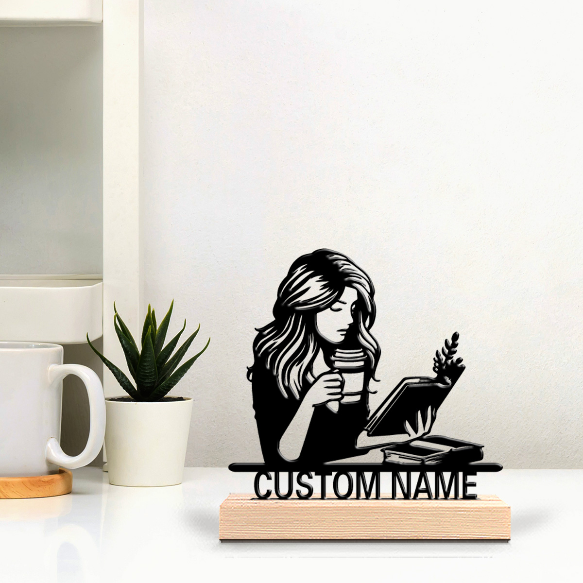 1pc Modern reading Customized  - Home Decor Statue ulasan dan harga