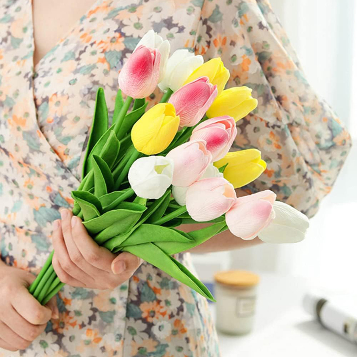 Artificial Flower Realistic To - Home Decor Garland ulasan dan harga