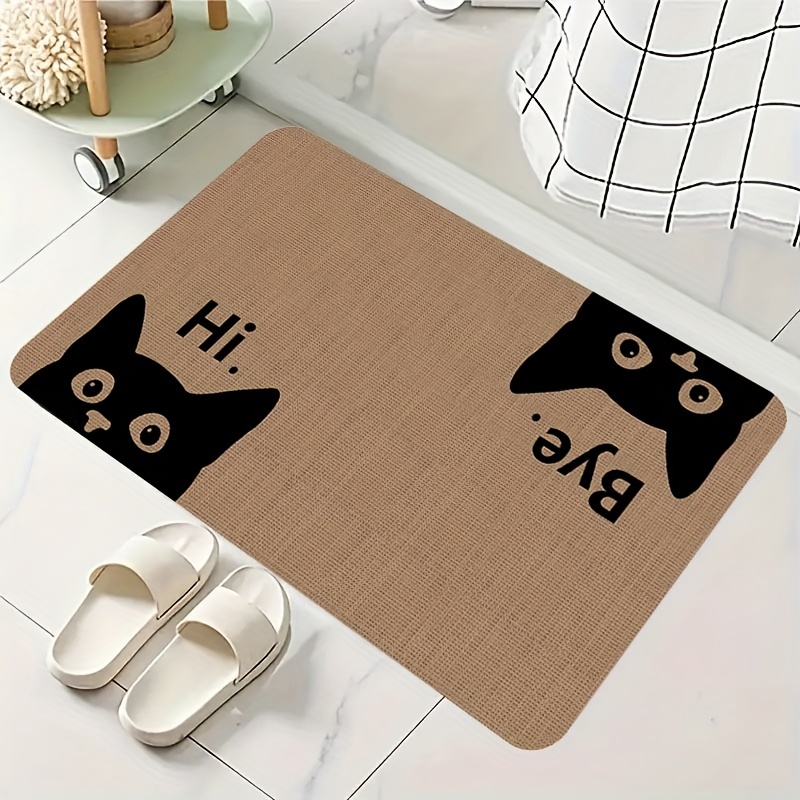Cute Cat Doormat, Soft Absorbe - Home Decor Design Ideas ulasan dan harga
