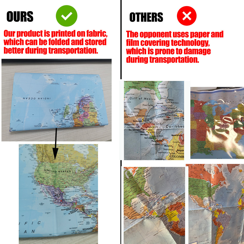 Indonesia Map,Frameless & Fold - Home Decor Indonesia ulasan dan harga