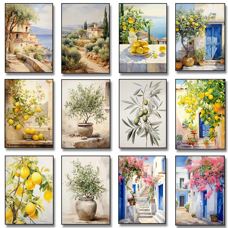 Italian Lemon Olive Tree Retro - Home Decor Tree ulasan dan harga