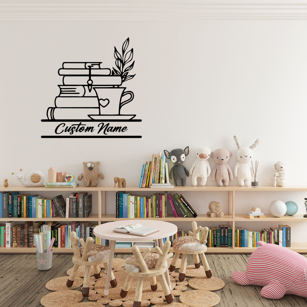 1PC Diy Book Customizable Text - Home Decor Sticker ulasan dan harga