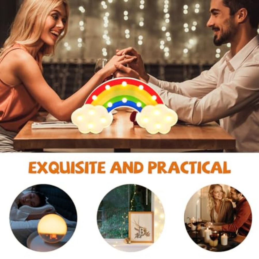 LED Rainbow Desk Light Bedside - Home Decor Lamp ulasan dan harga