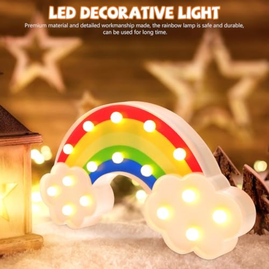LED Rainbow Desk Light Bedside - Home Decor Lamp ulasan dan harga