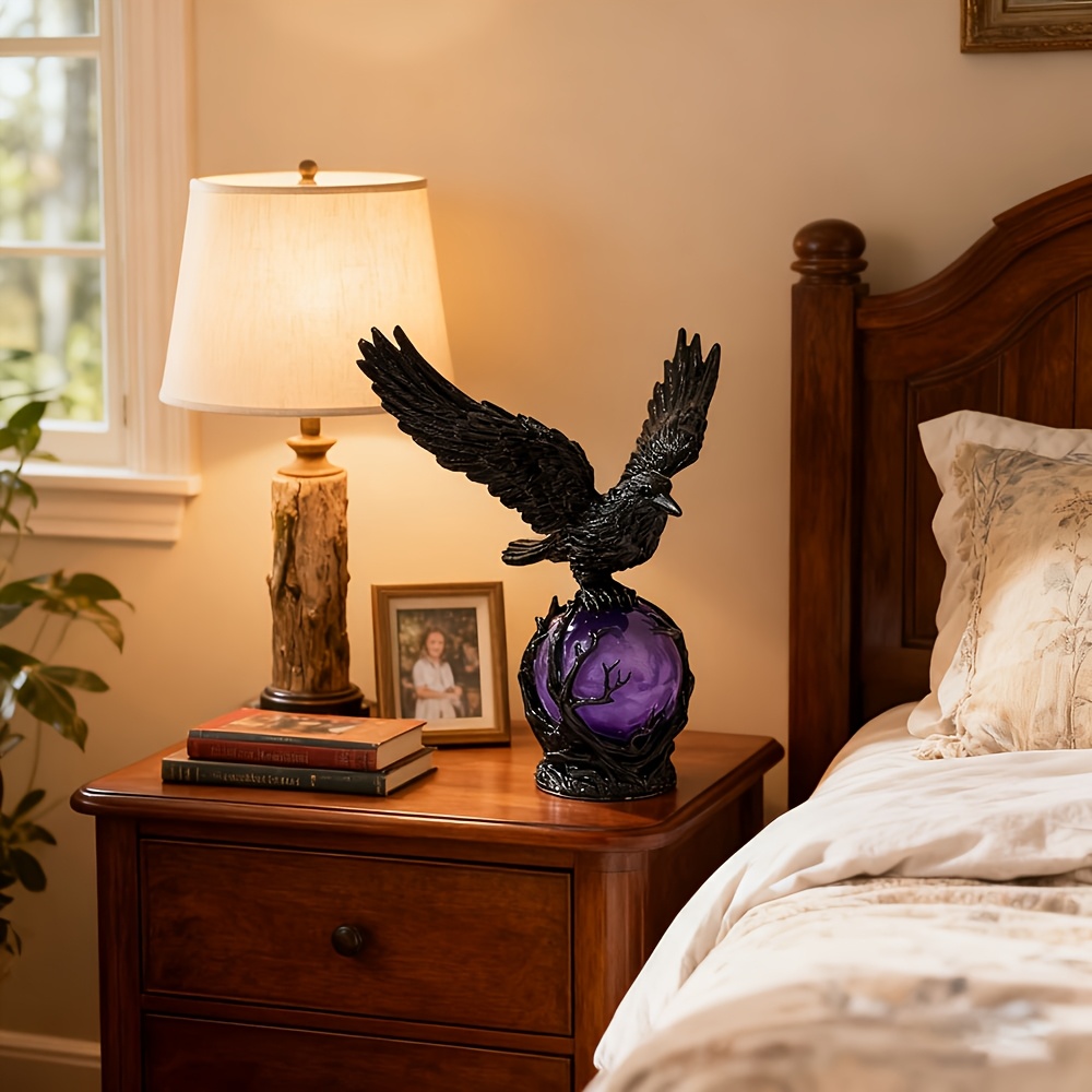 Mysterious Raven Moonlight Lam - Home Decor Lamp ulasan dan harga