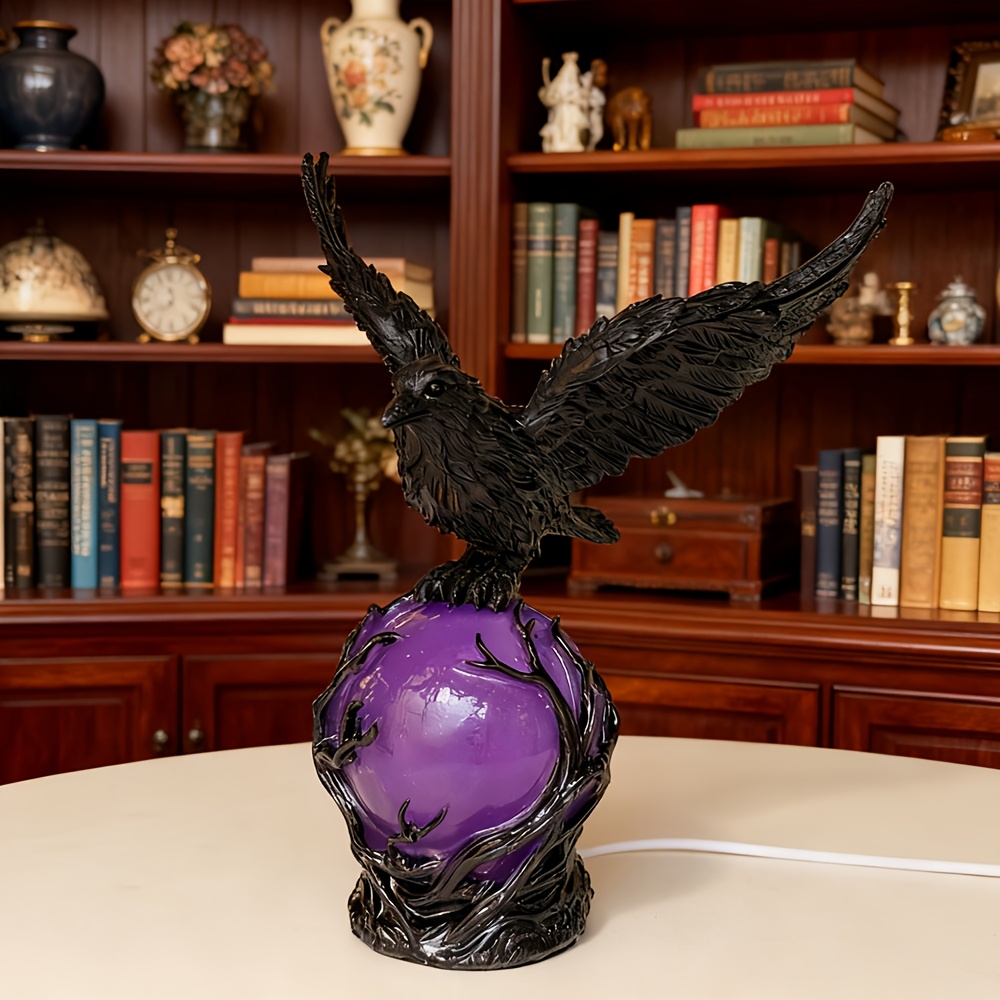 Mysterious Raven Moonlight Lam - Home Decor Lamp ulasan dan harga