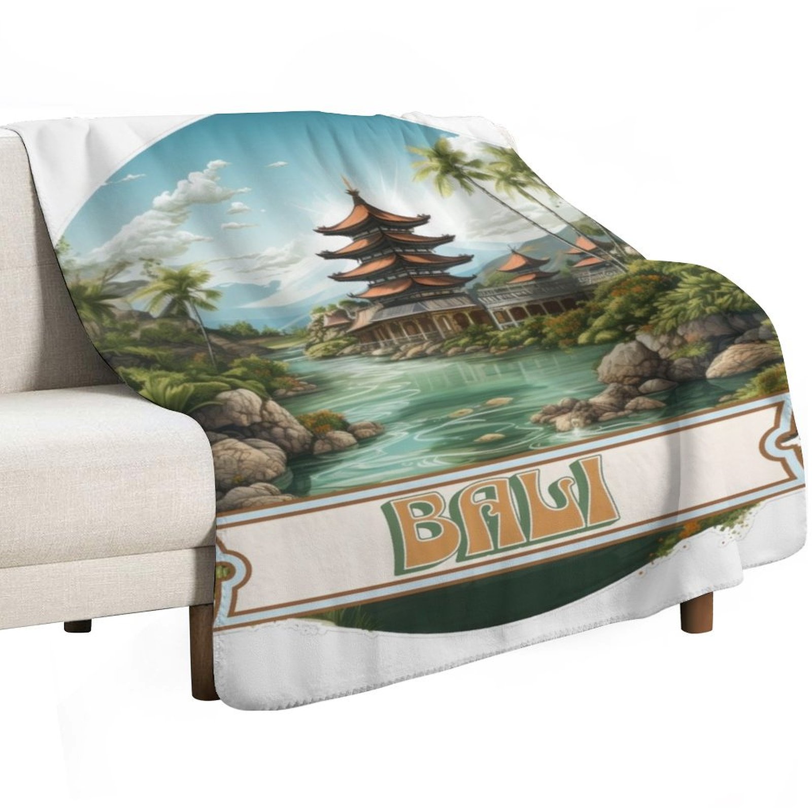 Bali Indonesia Throw Blanket F - Home Decor Indonesia ulasan dan harga