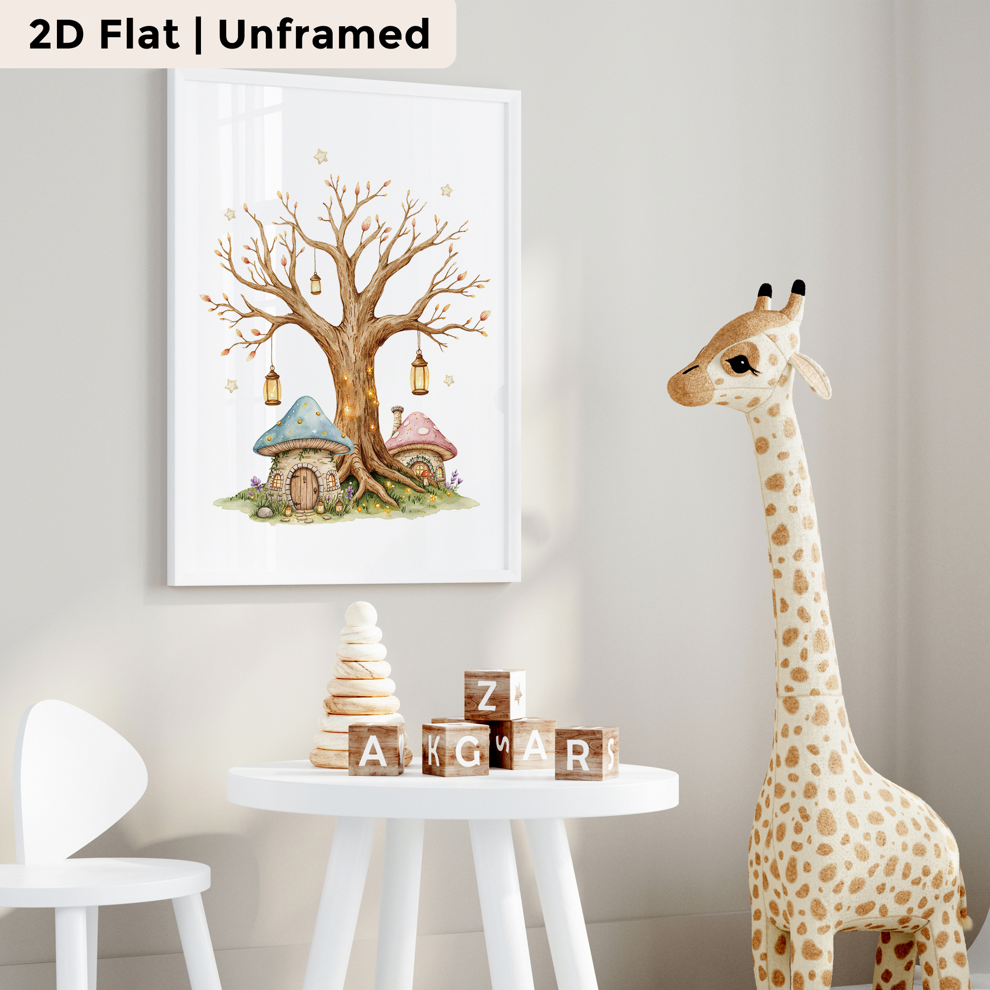 3pcs Modern,Cartoon Mushroom T - Home Decor Tree ulasan dan harga