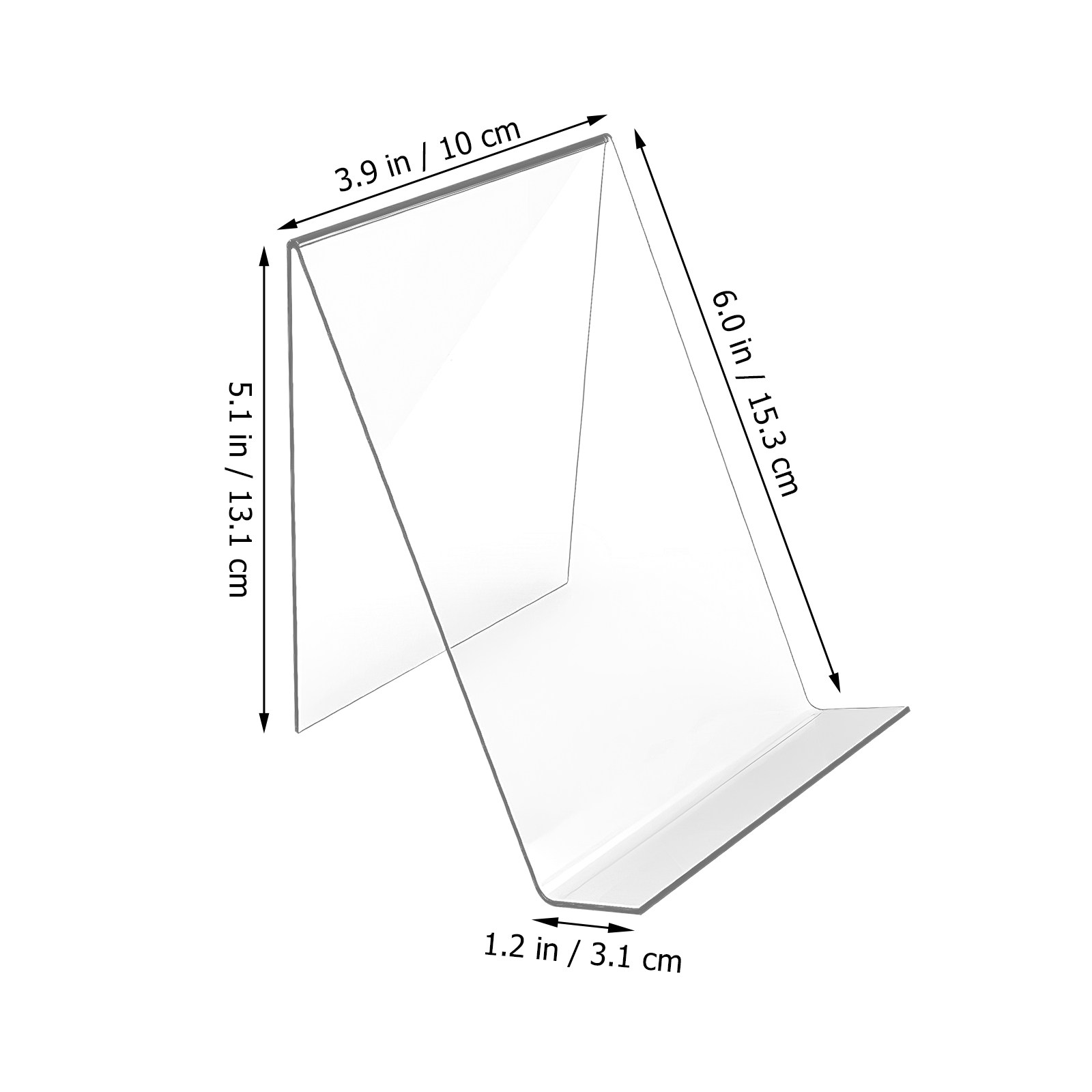 8Pcs Transparent Book Stand Cl - Home Decor Brochure ulasan dan harga
