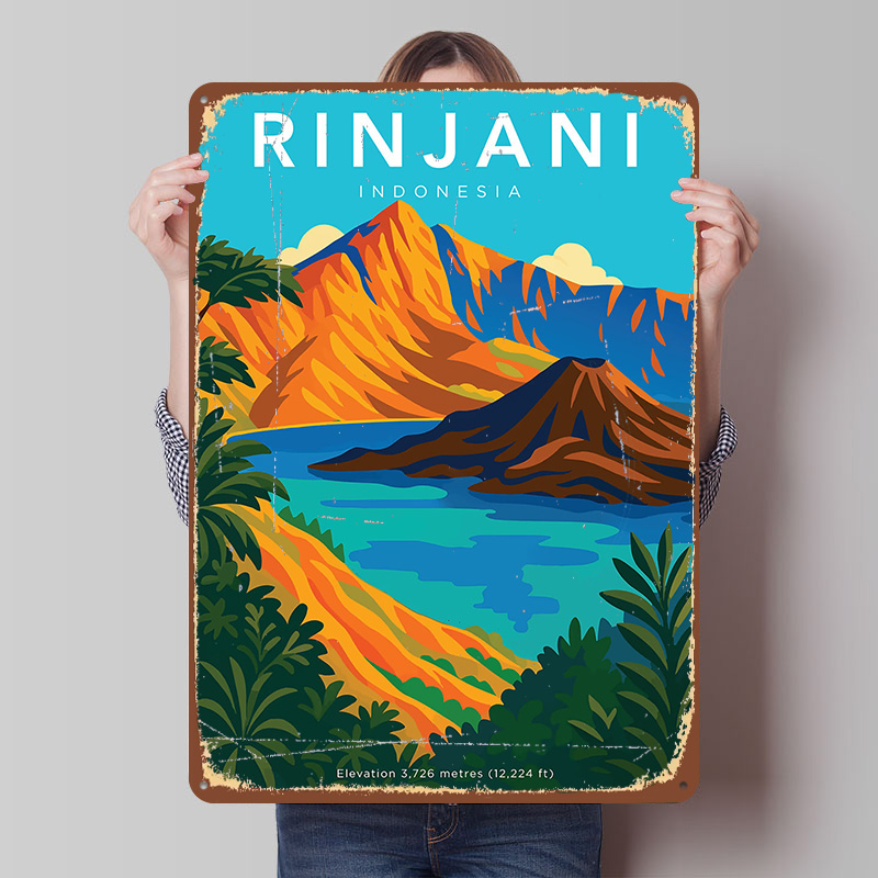 Rinjani Mountain Indonesia Tra - Home Decor Indonesia ulasan dan harga