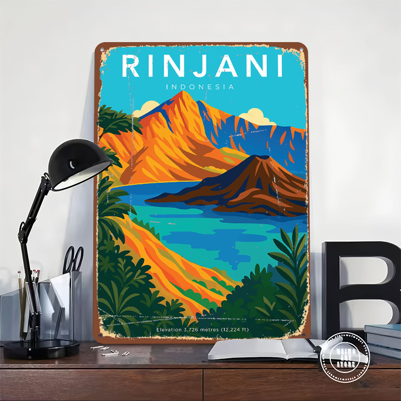 Rinjani Mountain Indonesia Tra - Home Decor Indonesia ulasan dan harga
