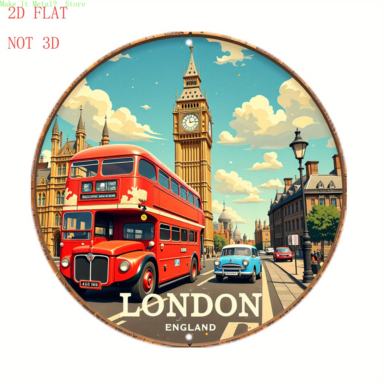 London England Red Double Deck - Home Decor London ulasan dan harga