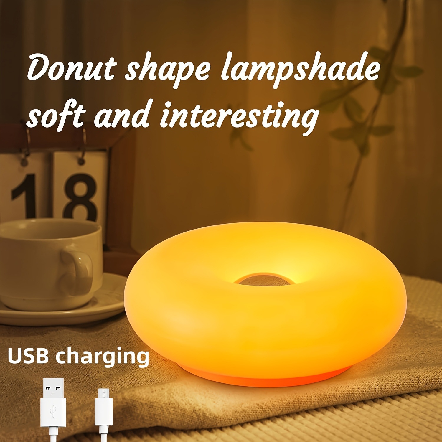 US Patented Retro-Modern Donut - Home Decor Lamp ulasan dan harga