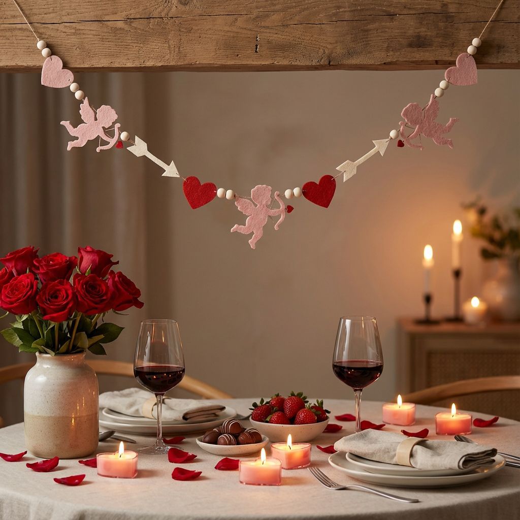 Valentine's Day LOVE Heart Pom - Home Decor Garland ulasan dan harga