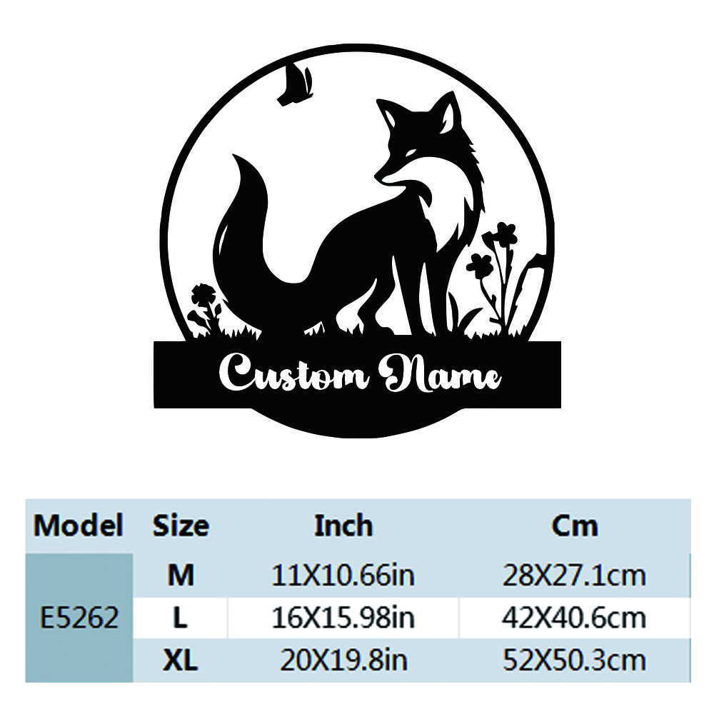 1PC Colorful Fox Customizable  - Home Decor Sticker ulasan dan harga
