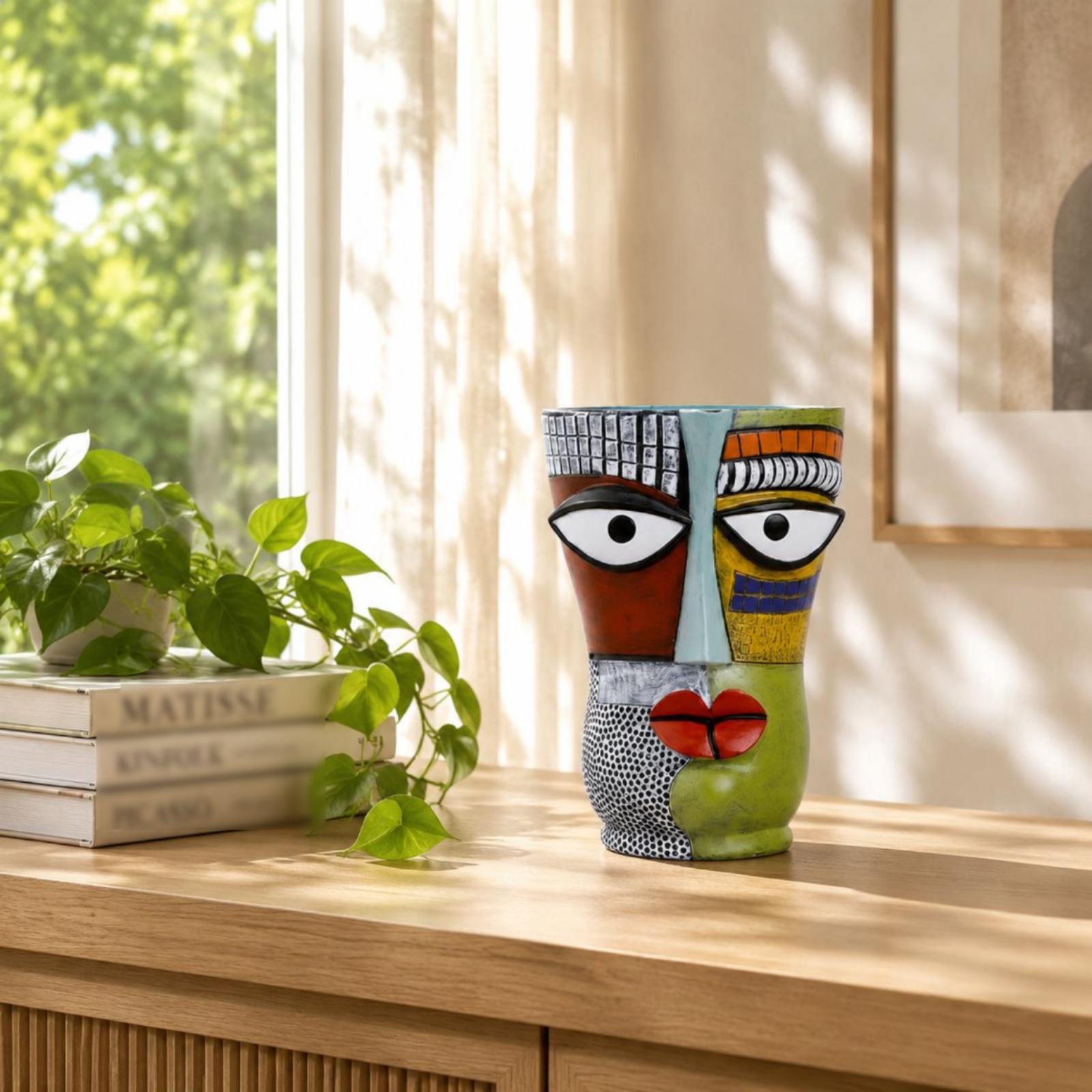 Abstract Face Planter Artistic - Home Decor Design Ideas ulasan dan harga