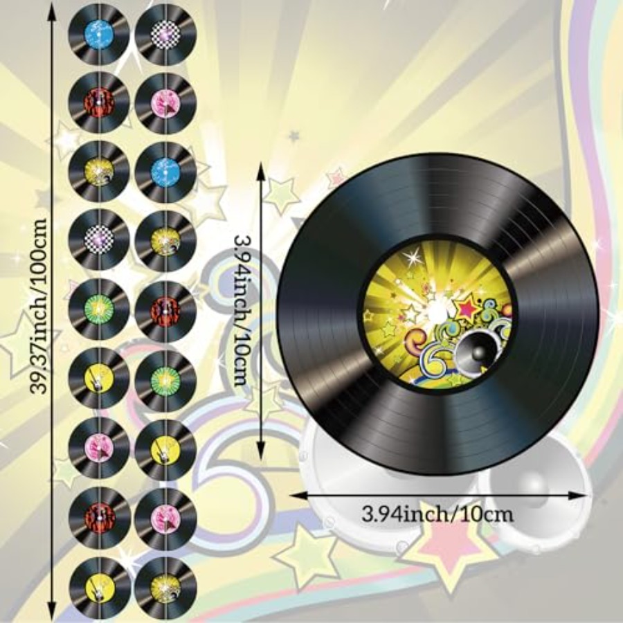 18 Pcs for Music Record Hangin - Home Decor Garland ulasan dan harga