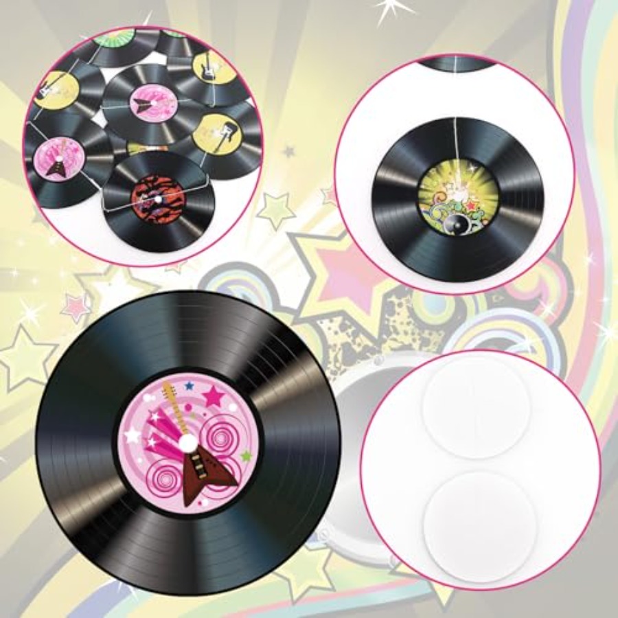18 Pcs for Music Record Hangin - Home Decor Garland ulasan dan harga