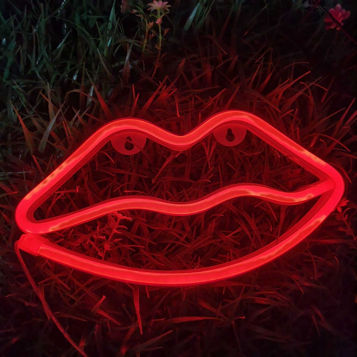 1 Pack Red Lips LED Neon Sign, - Home Decor Lamp ulasan dan harga