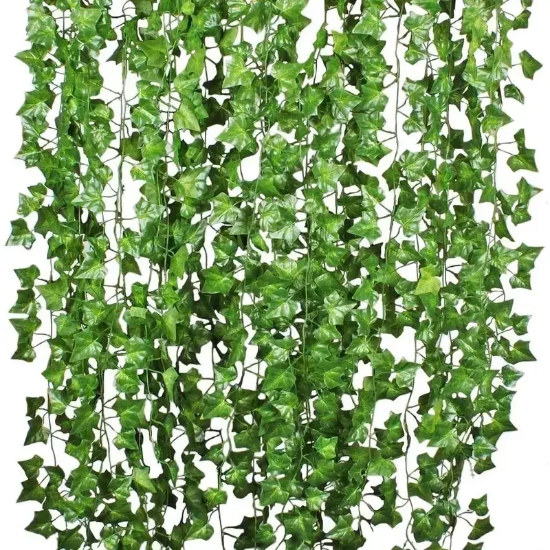 Artificial Green Ivy Leaf Ratt - Home Decor Garland ulasan dan harga