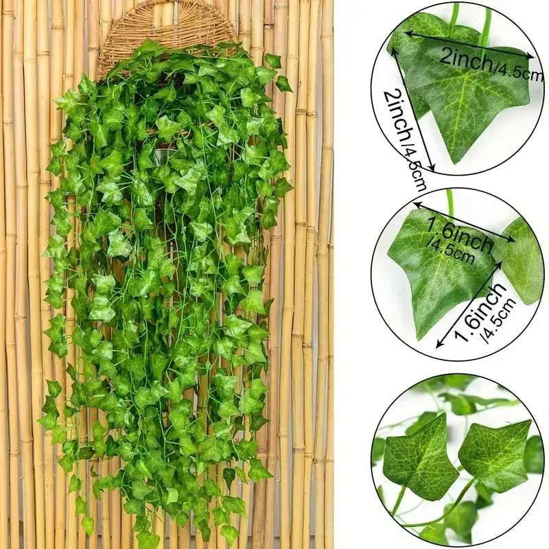 Artificial Green Ivy Leaf Ratt - Home Decor Garland ulasan dan harga