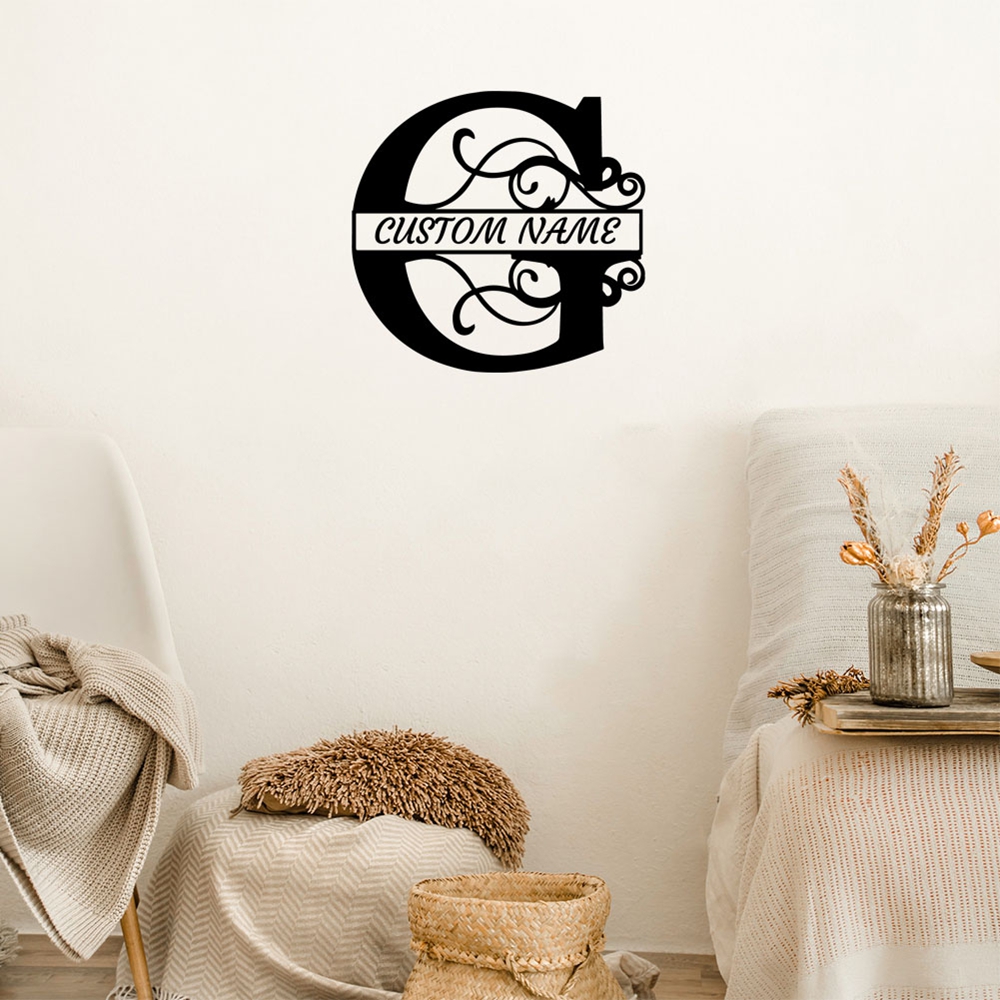 1PC Excellent Letter G Customi - Home Decor Sticker ulasan dan harga