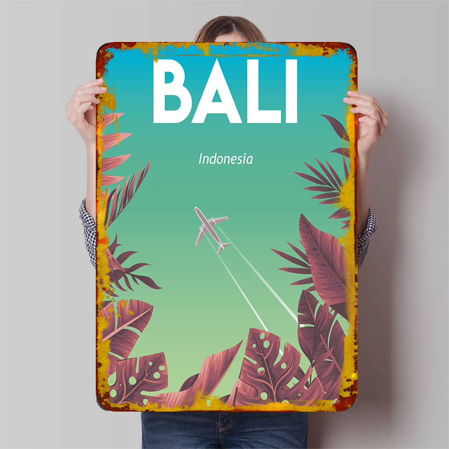 Bali Indonesia Scenery Metal W - Home Decor Indonesia ulasan dan harga