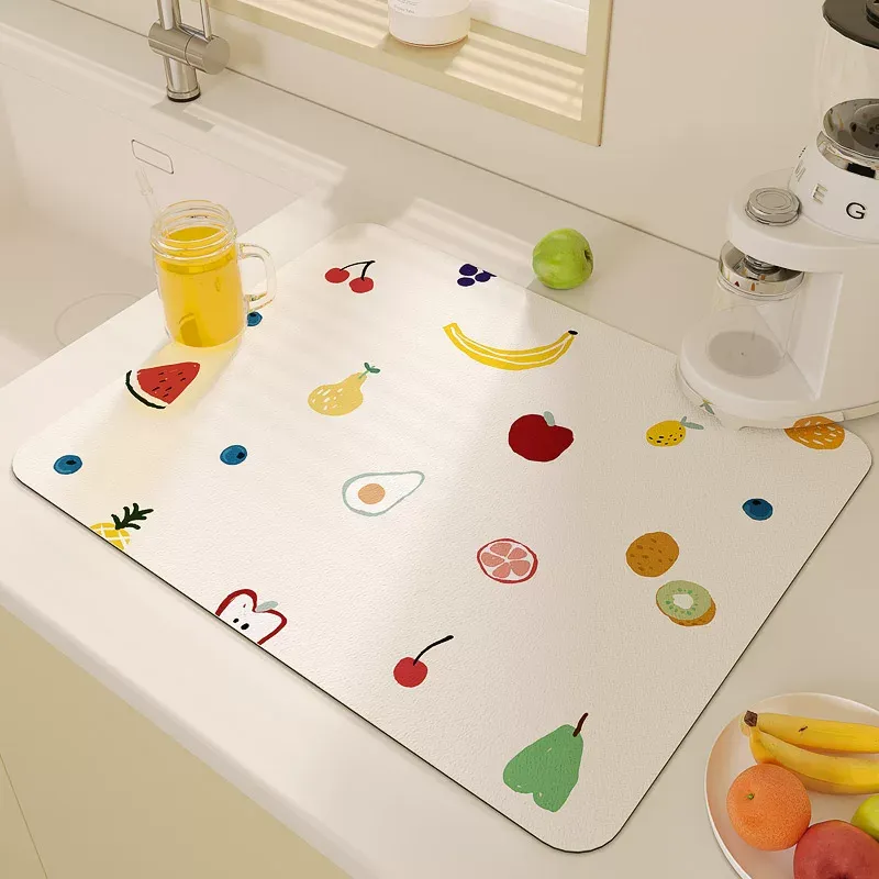 Cute Fruit Design Draining Mat - Home Decor Design Ideas ulasan dan harga